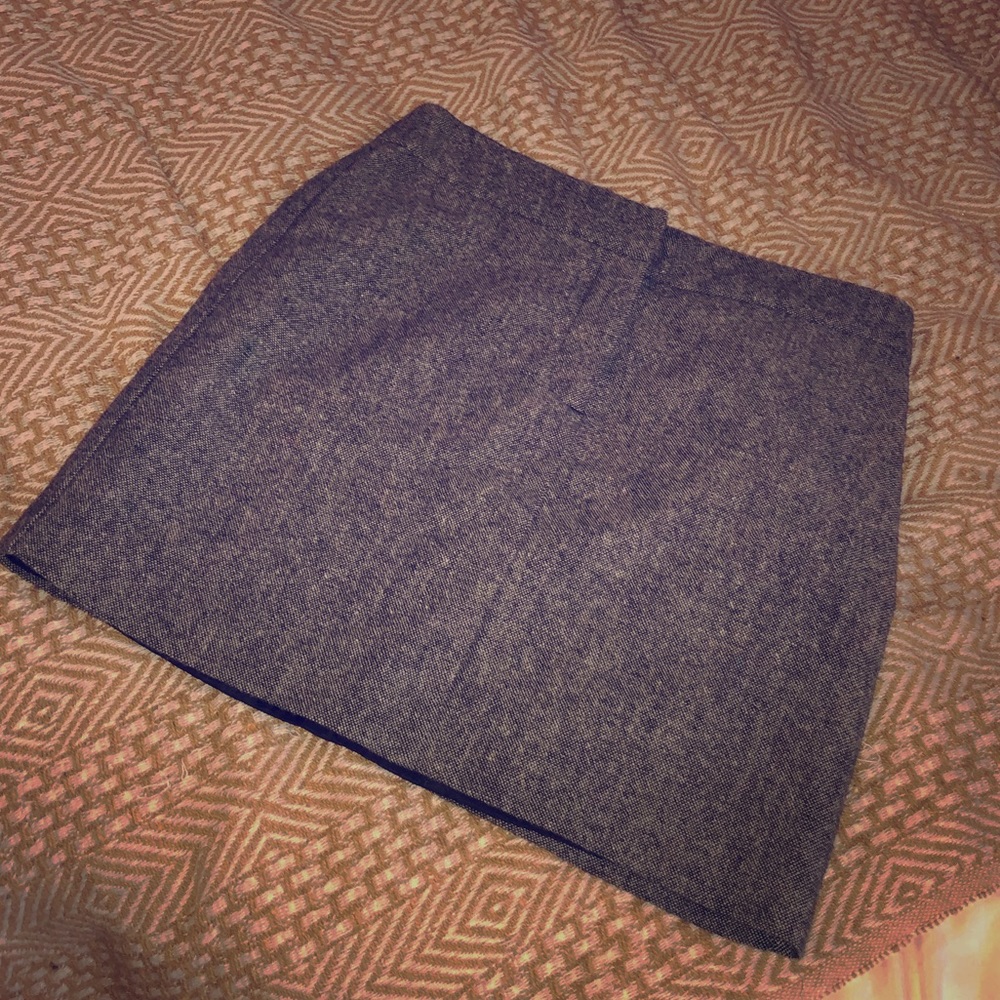 Wool mini skirt